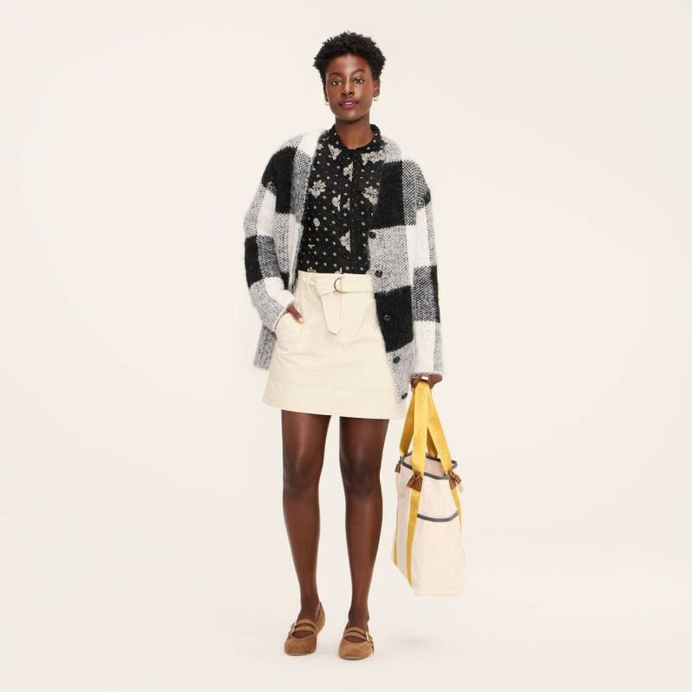 Women's Belted Mini A-Line Skirt - Woolrich Cream S